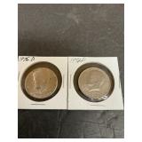 Kennedy halves 1976d/1972d
