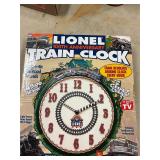 Hanging Lionel clock new