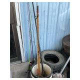 Fishing poles and reels