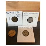 4 vintage tokens