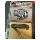 Wyatt Earp knife display.