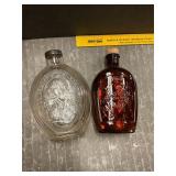 Decorative glass bottle bottles with caps