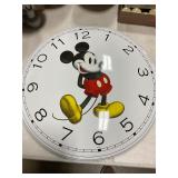 Metal Mickey mouse clock face 19in