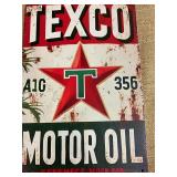 Texaco metal sign