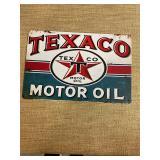Texaco metal sign