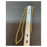 Gold tone necklace, and bracelet