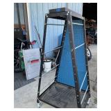 Adjustable clamp rack roll around