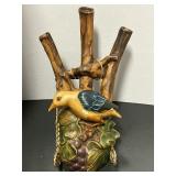 Vintage Ceramic Wall Pocket 12' Tall