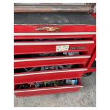Lower stack of craftsman toolbox loaded