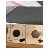 2 small cents.  Flying eagles