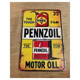 Pennzoil metal sign