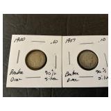 Barber dimes 1900/1907