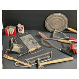 Vintage Kitchen Utensils & Spice rins