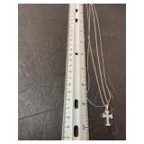 Two sterling necklaces