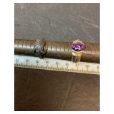 Rings sz 6  & 8 sterling.