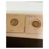 2-1936 mercury dimes