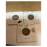 1943P silver nickel 1964D 59D chipped die nickel