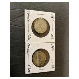 Canadian quarters 1943/1965