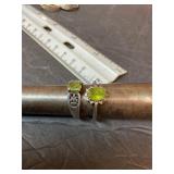 Sterling rings size 7