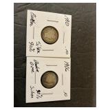 Barber dimes 1910/1906