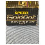 Speer 38Spl+P135 gr Law enforcement 20 rds