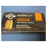 PPU 45 auto 185gr 50 rds
