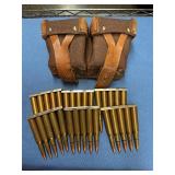 7mm clips w belt pouch 30 rds