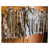 3 camo shirt & 1jacket size men medium
