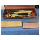 Knife sharpening stones/gun cleaning kit