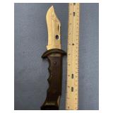 Folding survival knife