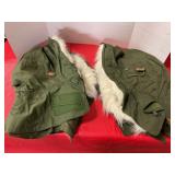 2 Extreme cold weather hoods w/ fur