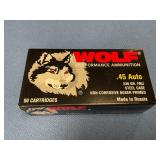 Wolf 45auto 230 gr 50 rds