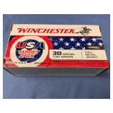 Winchester 38SPL 130GR FMJ 50 rds
