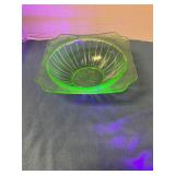 Vintage uranium glass bowl