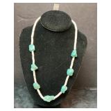 Turquoise and beaded necklace 24ï¿½