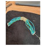 Turquoise& quartz necklace