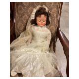 Vintage bride doll