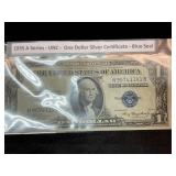 1935 A Series-UNC-$1 Silver Certificate- Blue Seal
