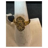 Costume ring/gold plated/size 7