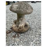 Concrete mushroom yard art 15ï¿½ tall