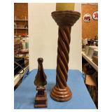 Decorative spire statue & candle holder