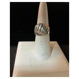 Silver dome ring size 8/.925 silver