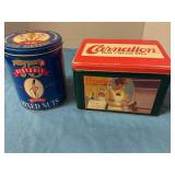 Vintage Tins planters peanuts/ Carnation