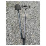 Shovel and rake
