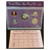 United States Mint proof set ï¿½ 1988