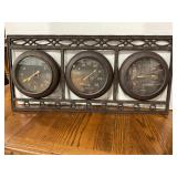 Metal wall weather station decor 34ï¿½x16ï¿½