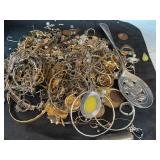 A lot of costume jewelry, some gold plated