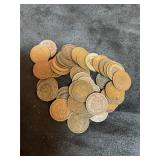 Lot of wheat pennies