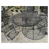 Wrought Iron Table & 4 Chairs