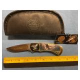 Franklin mint collector knife with pouch